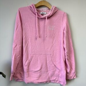 Vineyard Vines Light Pink Cowl Hoodie Sweater Whale Logo